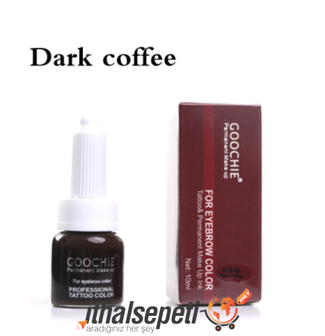 GOOCHIE Dark Coffee (Koyu Kahve) Kalıcı Makyaj Microblading Boyası